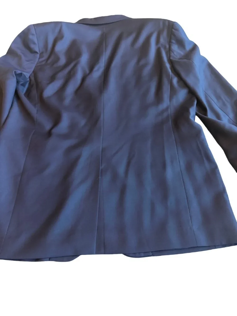 Theory Navy Two Button Notch Lapel Blazer Jacket Sport Coat Wool Size 46 Men's